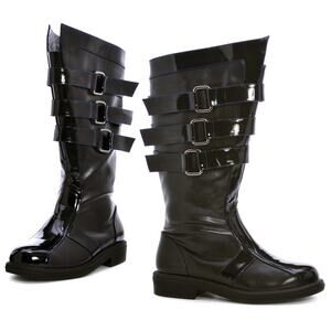 Ellie Shoes 1031 Darth 3-Buckle Men’s Boots, Black, Small (8/9), Knee-High Boots